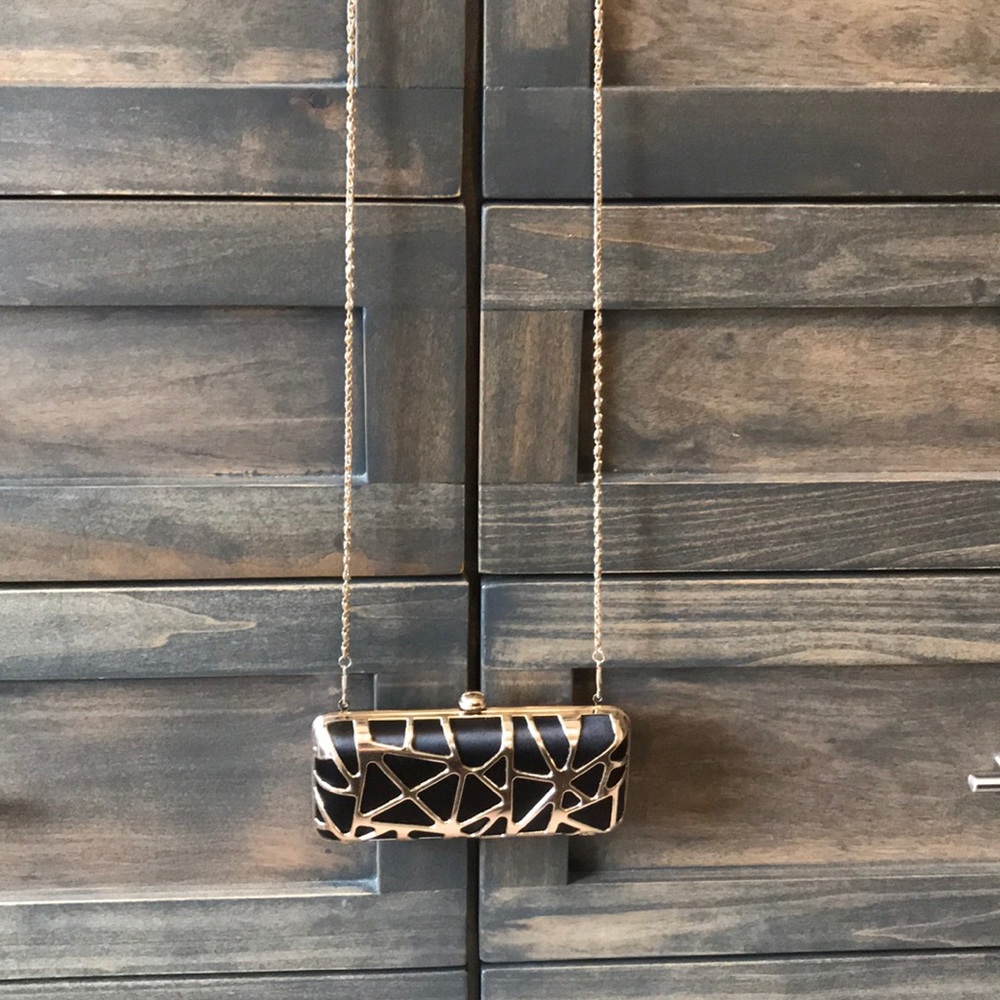 Gold and Black Clutch